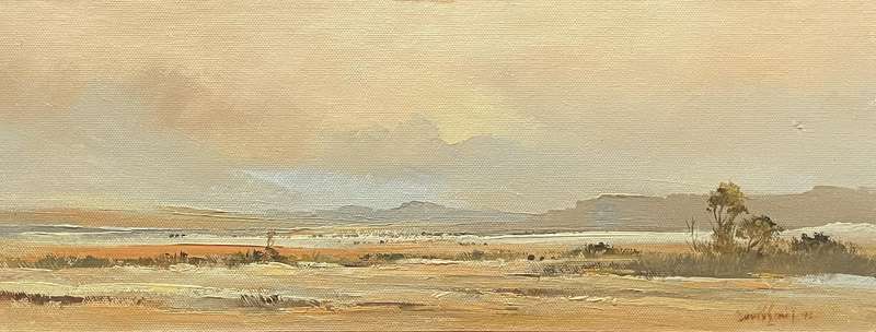 ORIGINAL WELL KNOWN SA ARTIST - LOUIS SMIT - OIL ON CANVAS ON BOARD - LANDSCAPE