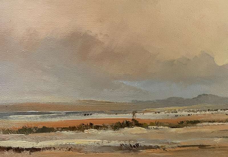 ORIGINAL WELL KNOWN SA ARTIST - LOUIS SMIT - OIL ON CANVAS ON BOARD - LANDSCAPE