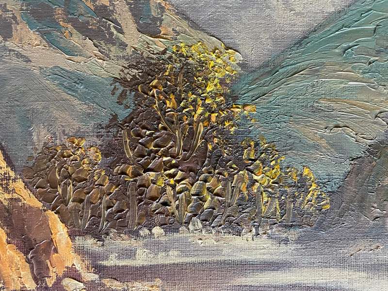 ORIGINAL WELL KNOWN SA ARTIST - J.L FOURIE - "BERG RIVIER NABY PAARL" OIL IN ORNATE GOLD FRAME
