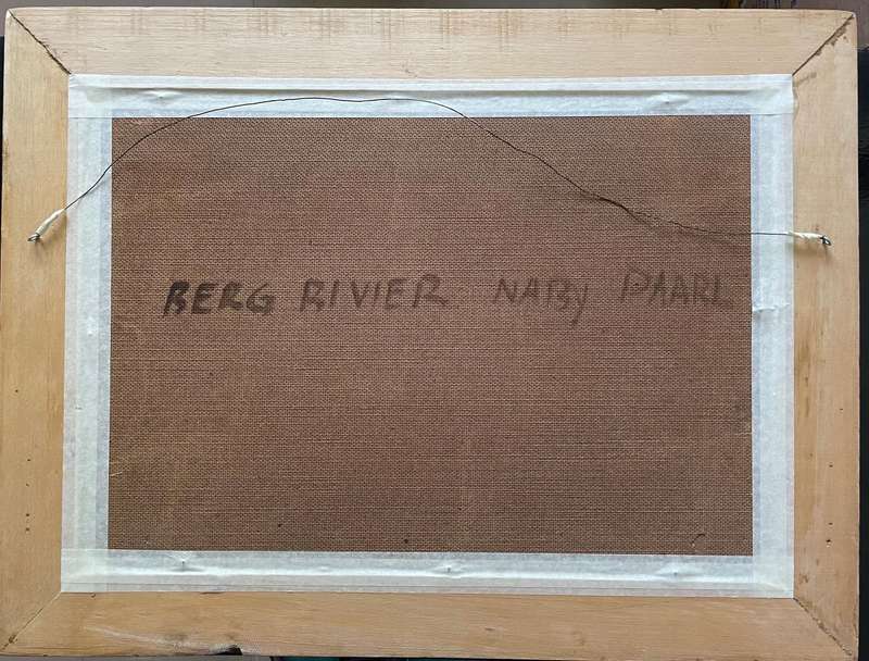 ORIGINAL WELL KNOWN SA ARTIST - J.L FOURIE - "BERG RIVIER NABY PAARL" OIL IN ORNATE GOLD FRAME