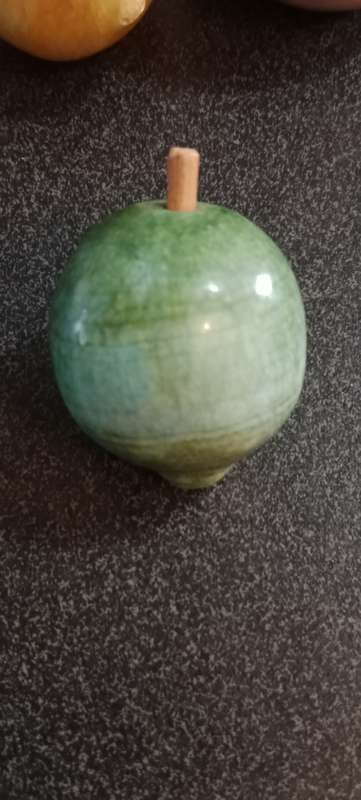 Marbled Alabaster Stone Fruit Kitschy Decor