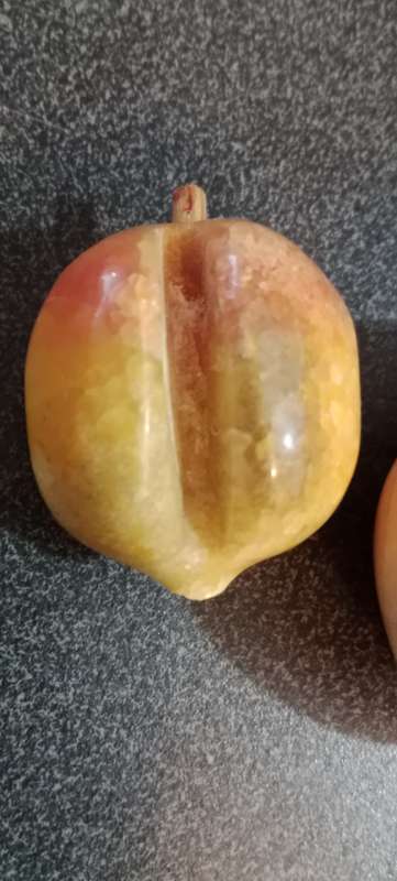 Marbled Alabaster Stone Fruit Kitschy Decor