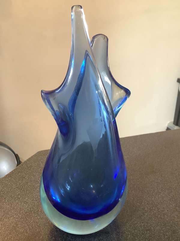 Vintage Murano Tall sommerso Flower Vase