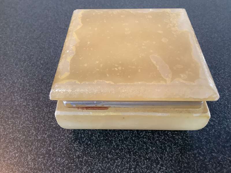 Vintage Hand Carved Italian Alabaster  box