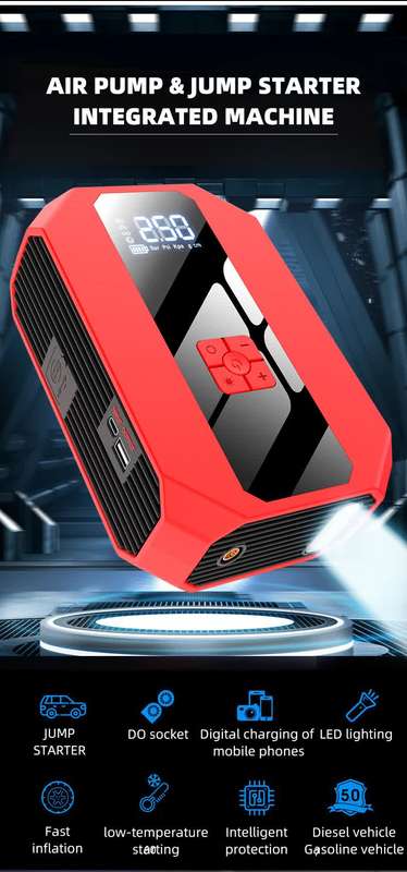 4-in-1 Jump Starter and Air Compressor