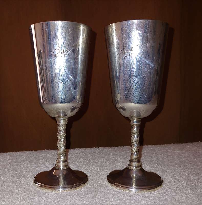 WINE GOBLETS EPNS