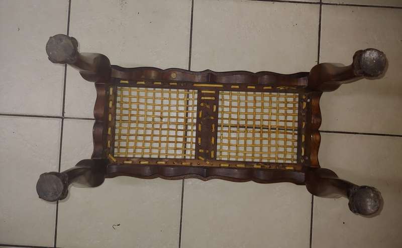 ANTIQUE MATCHING MORRIS CHAIRS  SOUTH AFRICAN STINKWOOD with free matching riempie stoel