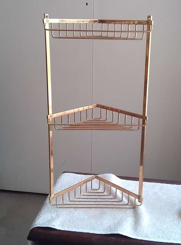 BRASS SHOWER CADDY