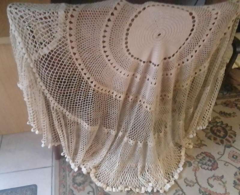 CROCHET TABLE CLOTH - HANDMADE