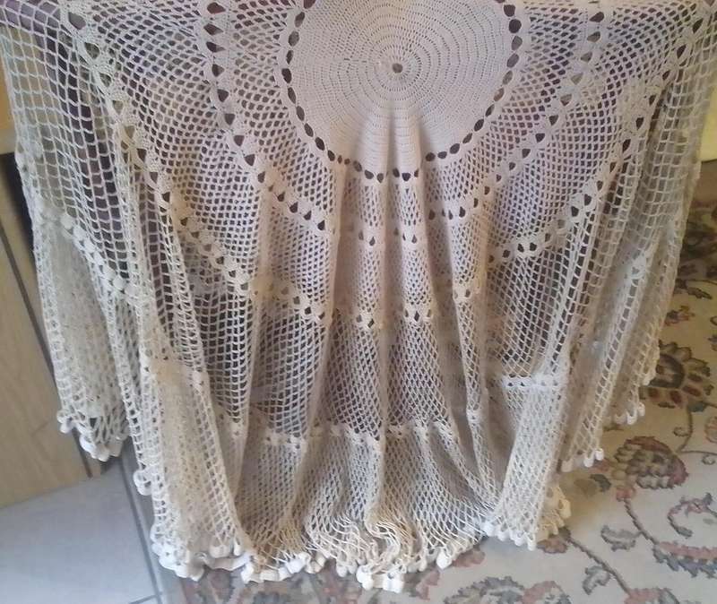 CROCHET TABLE CLOTH - HANDMADE