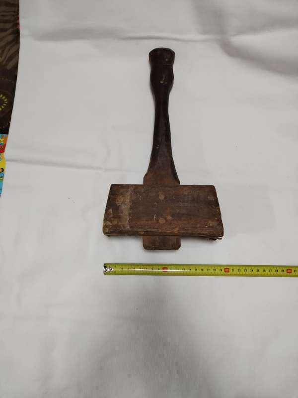 Antique Wood Mallet, Block/ Carving Chisel Hammer