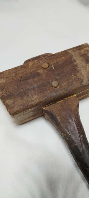 Antique Wood Mallet, Block/ Carving Chisel Hammer