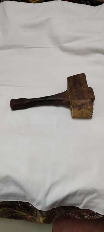 Antique Wood Mallet, Block/ Carving Chisel Hammer