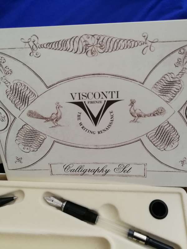 Visconti Calligraphy Set - 2 Nibs, Ink (Never Inked, Works Well)- NO PEN