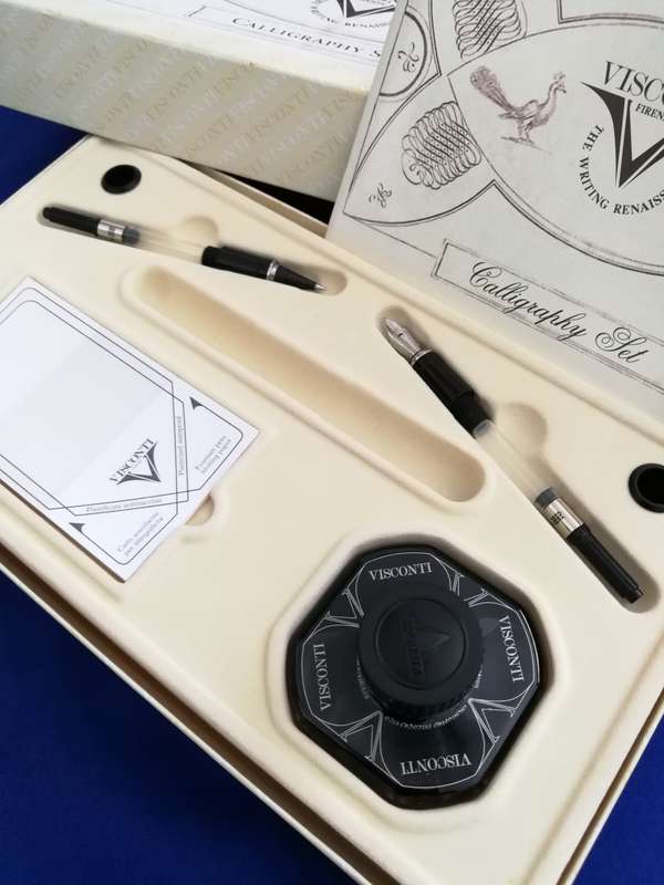 Visconti Calligraphy Set - 2 Nibs, Ink (Never Inked, Works Well)- NO PEN