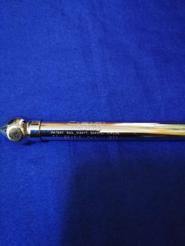 Vintage PCL- Made in England Tyre Pressure Gauge Metal Tool-  Collectible Sheffield