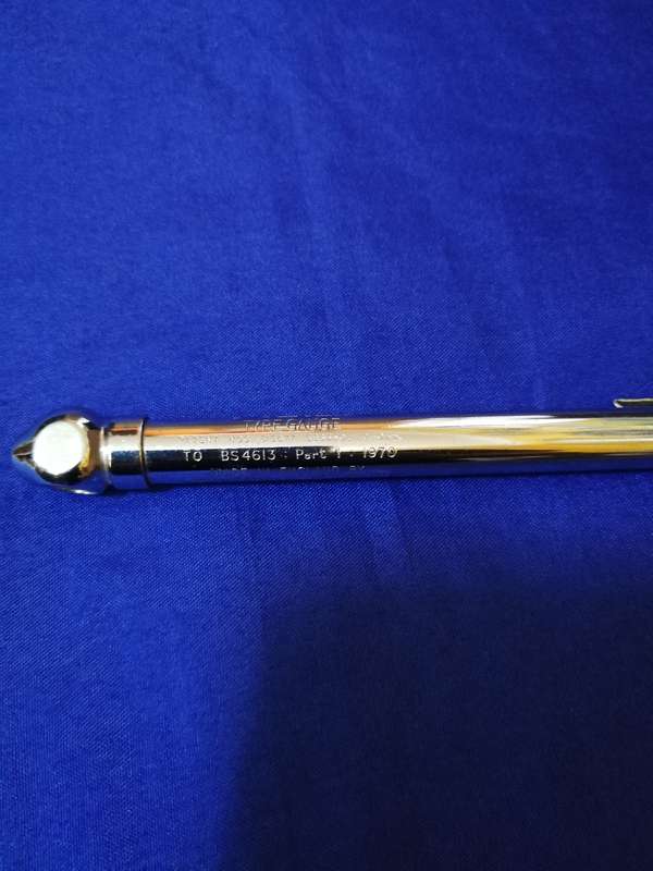 Vintage PCL- Made in England Tyre Pressure Gauge Metal Tool-  Collectible Sheffield