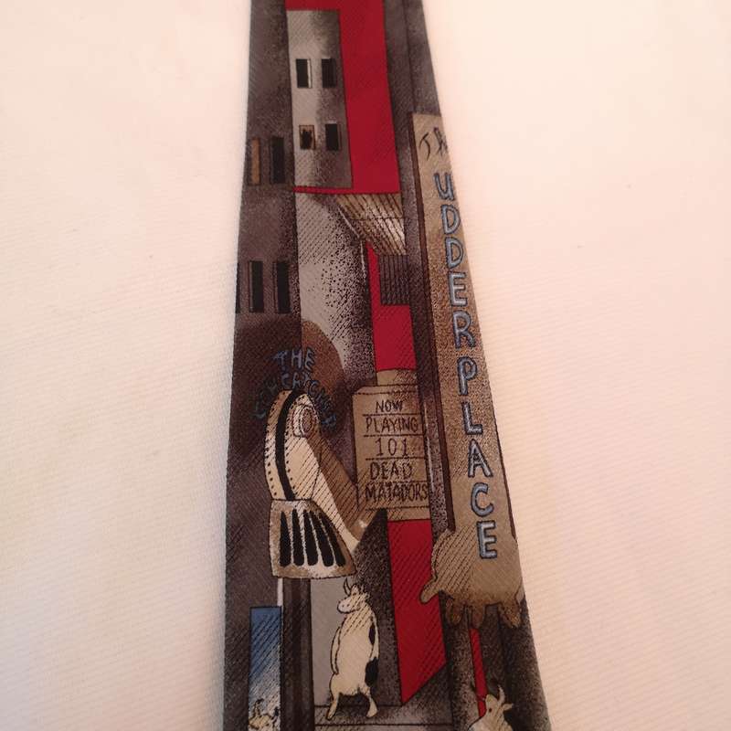 Vintage "The Far Side"Mens Tie- Udderplace