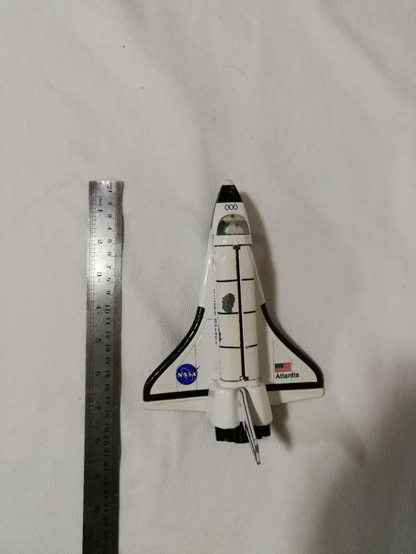 Vintage Space Shuttle Atlantis- Metal model with opening Cargo Bay