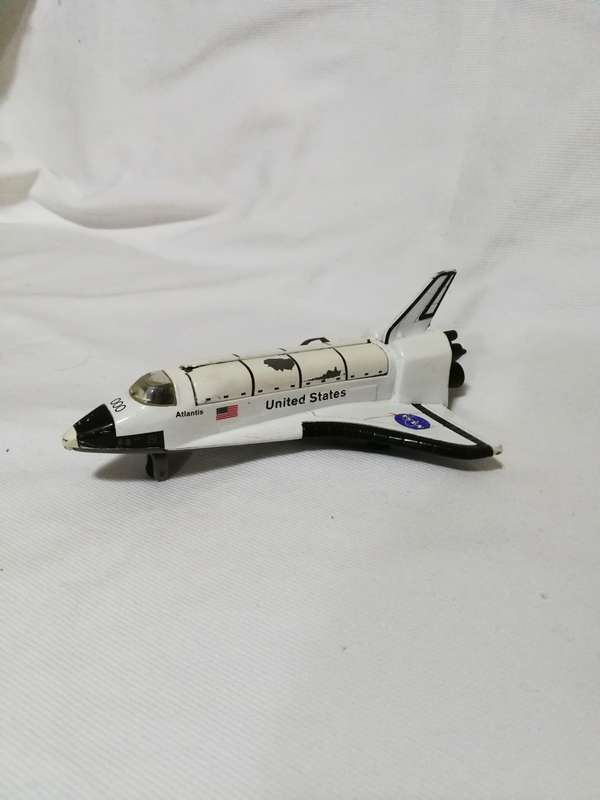 Vintage Space Shuttle Atlantis- Metal model with opening Cargo Bay