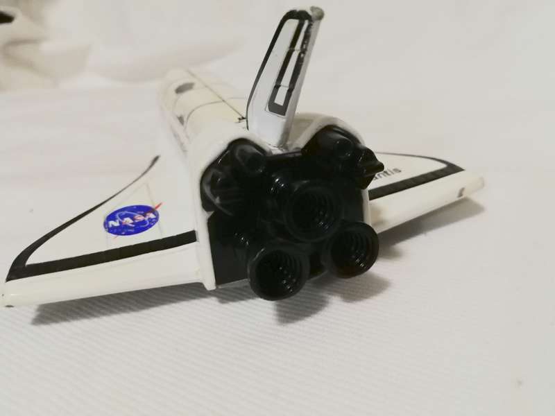 Vintage Space Shuttle Atlantis- Metal model with opening Cargo Bay