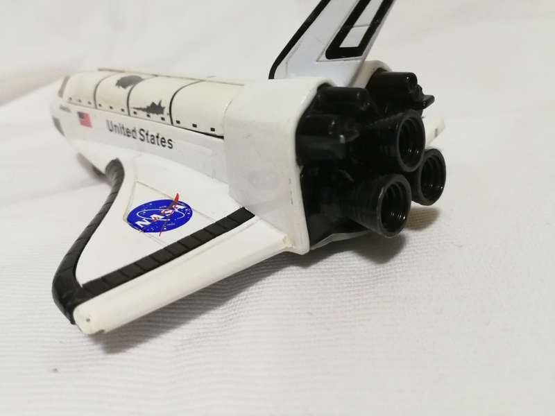 Vintage Space Shuttle Atlantis- Metal model with opening Cargo Bay