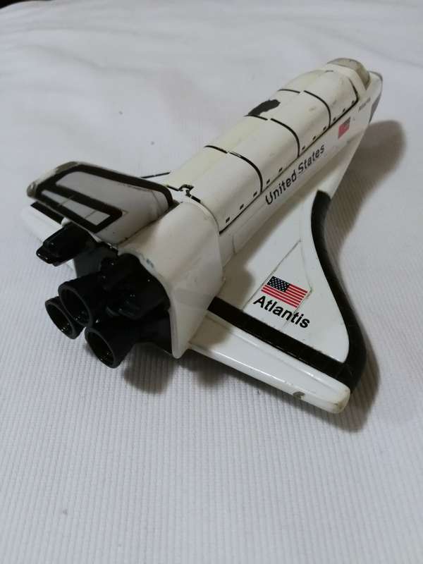 Vintage Space Shuttle Atlantis- Metal model with opening Cargo Bay