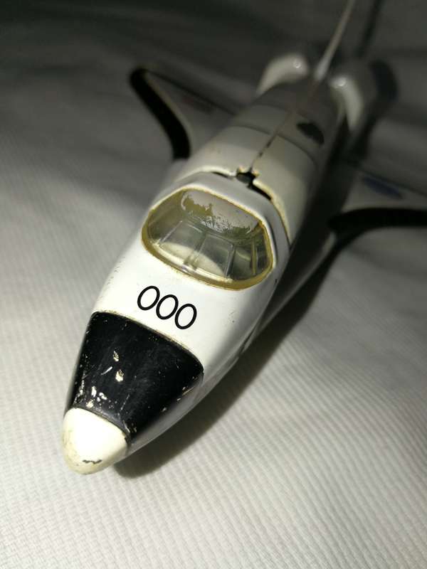 Vintage Space Shuttle Atlantis- Metal model with opening Cargo Bay