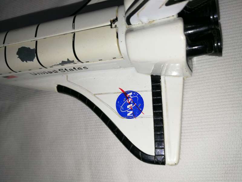 Vintage Space Shuttle Atlantis- Metal model with opening Cargo Bay