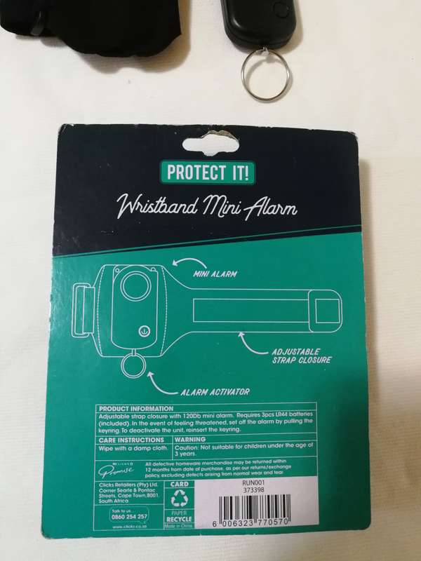 Wristband Mini Alarm - 120db super loud