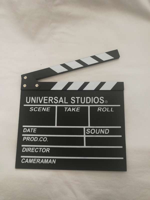 Clapperboard Sound sync, Movie Scene, Cinema, Photography, Prop or for Vlog Recording Hanging