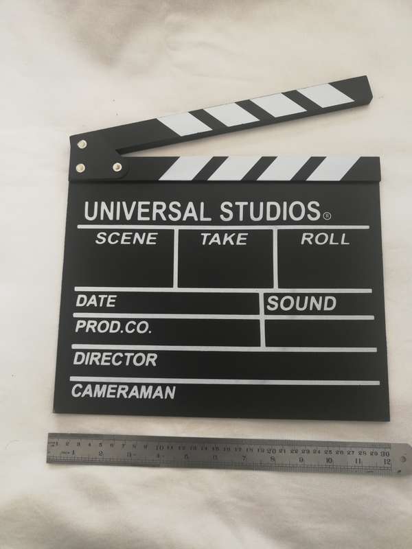 Clapperboard Sound sync, Movie Scene, Cinema, Photography, Prop or for Vlog Recording Hanging