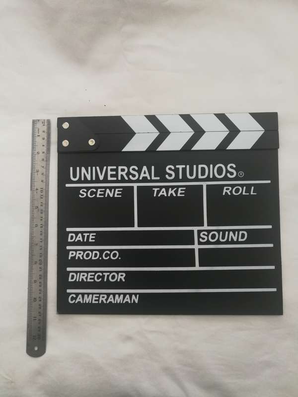 Clapperboard Sound sync, Movie Scene, Cinema, Photography, Prop or for Vlog Recording Hanging
