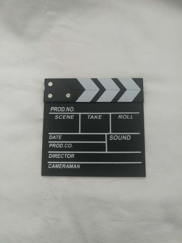Mini Clapperboard Sound sync, Movie Scene, Cinema, Photography, Prop or for Vlog Recording Hanging