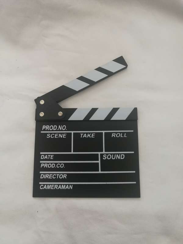 Mini Clapperboard Sound sync, Movie Scene, Cinema, Photography, Prop or for Vlog Recording Hanging