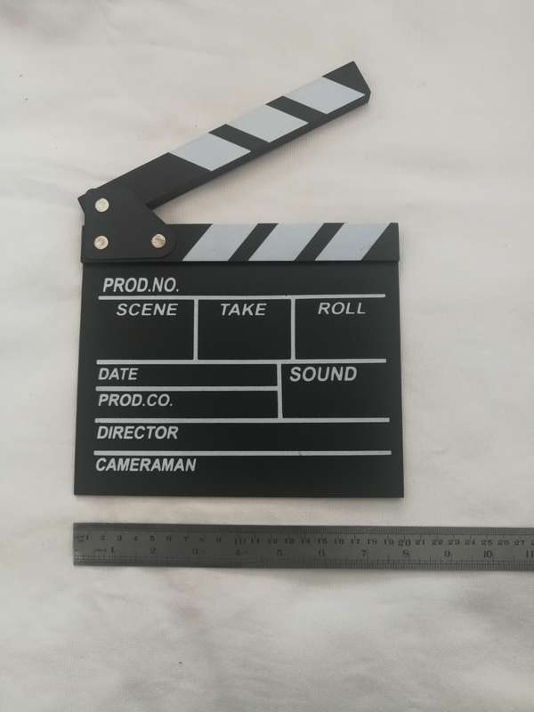 Mini Clapperboard Sound sync, Movie Scene, Cinema, Photography, Prop or for Vlog Recording Hanging