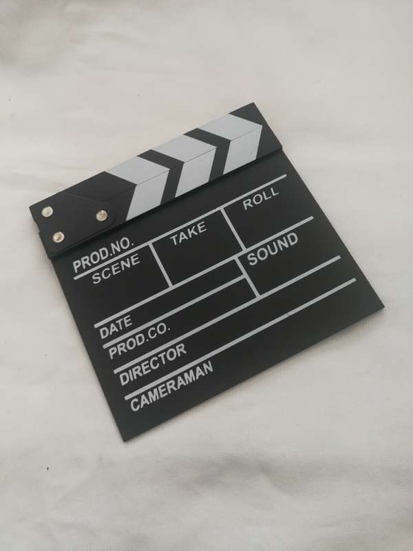Mini Clapperboard Sound sync, Movie Scene, Cinema, Photography, Prop or for Vlog Recording Hanging