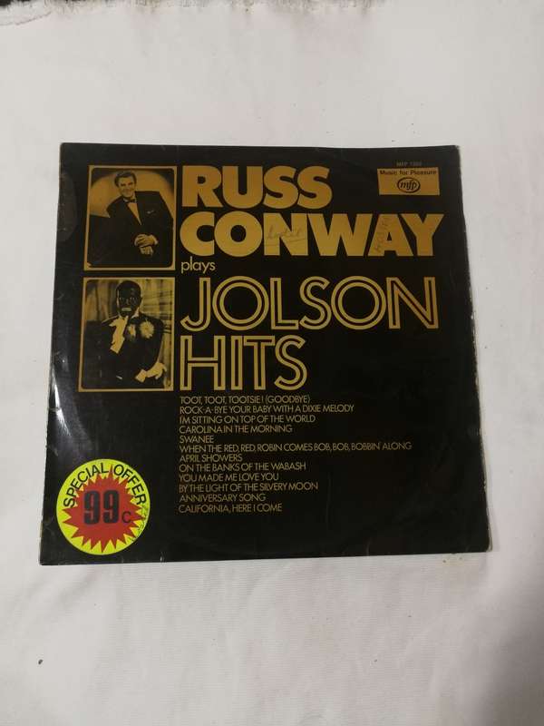 RUSS Conway- Plays JOLSON Hits LP