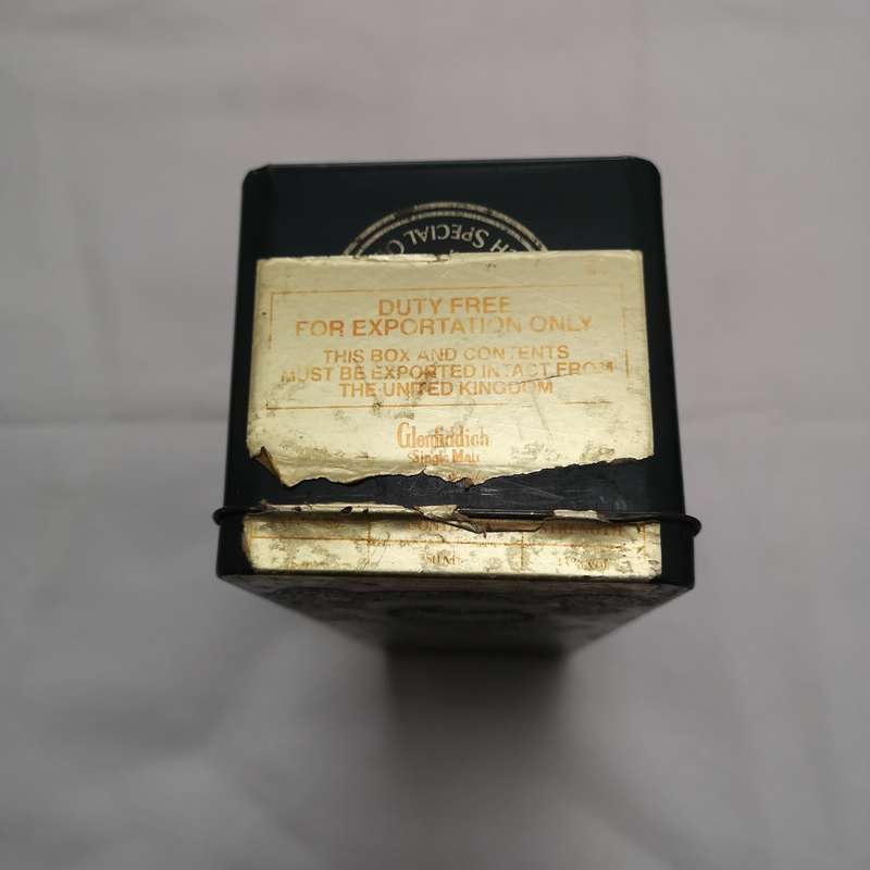 Vintage Glenfiddich Collectible Tin - Single Malt Scotch Whiskey - hinged tin