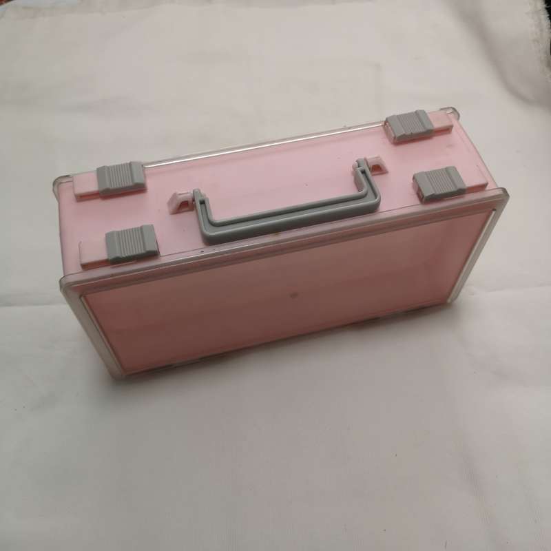 Double Sided Hard Plastic Craft N Go Pink Storage Organizer