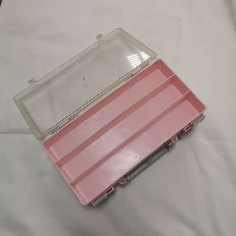 Double Sided Hard Plastic Craft N Go Pink Storage Organizer