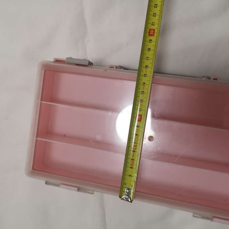 Double Sided Hard Plastic Craft N Go Pink Storage Organizer