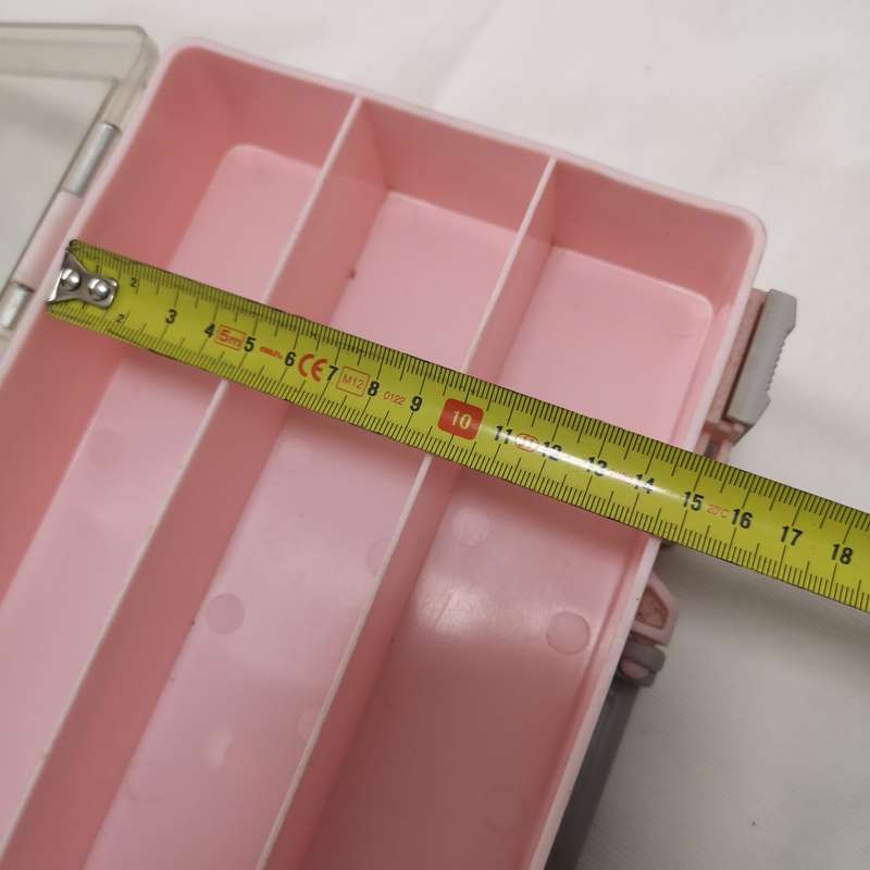 Double Sided Hard Plastic Craft N Go Pink Storage Organizer