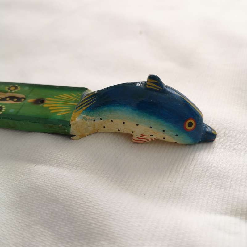 Vintage Incense Burner Stick holder- Unique Handmade & Handpainted