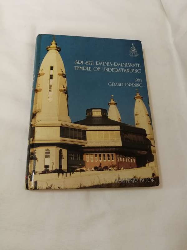 Vintage Sri Sri Radha Radhanath Temple of Understanding Souvenir book- Grand Opening 1985