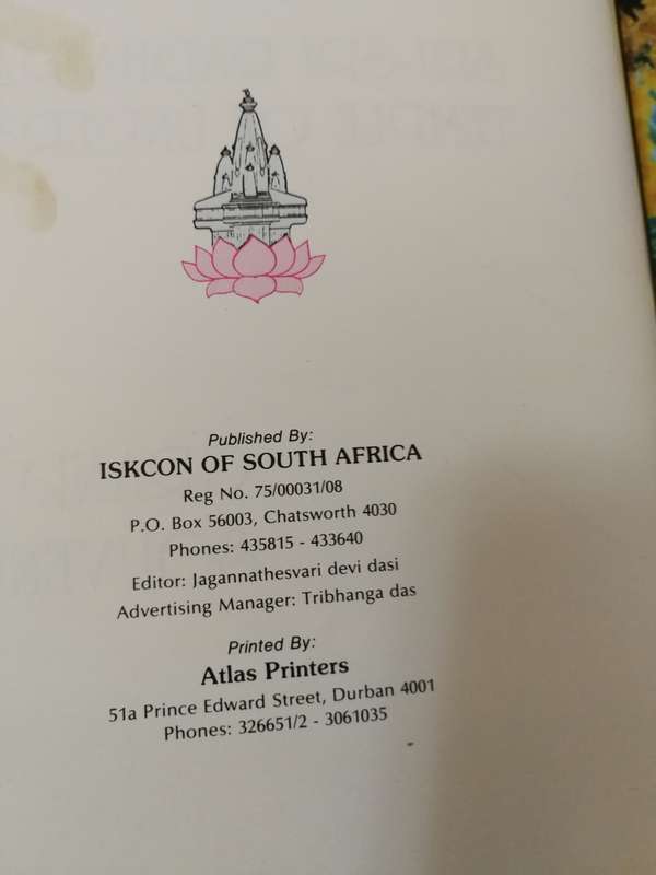 Vintage Sri Sri Radha Radhanath Temple of Understanding Souvenir book- Grand Opening 1985