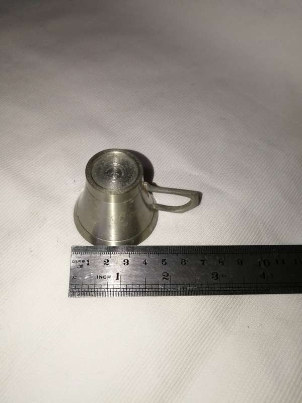 Mini Pewter shot/  Measure cup. Penang Malaysia 97%