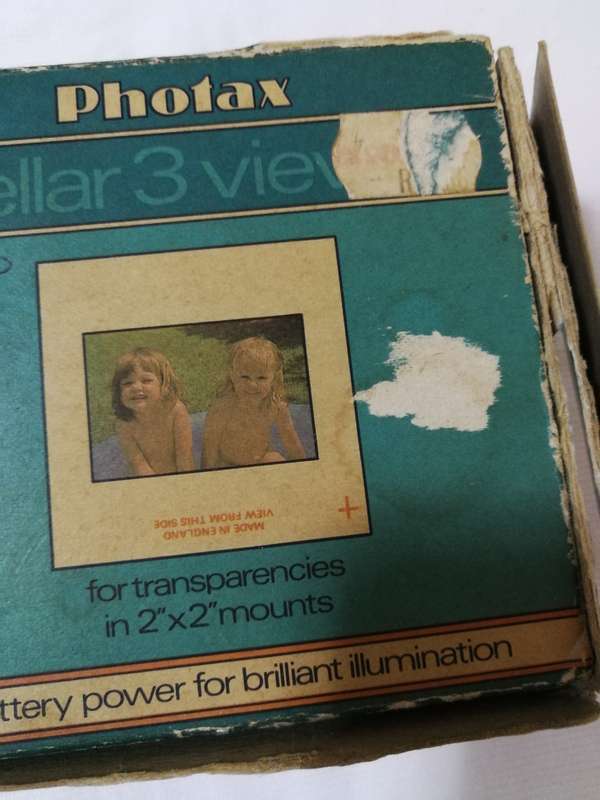Slide Viewer 2"x 2"Photax stellar. Illuminated