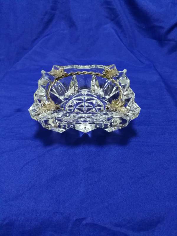 Vintage Ashtray Veropa Crystal Glass - Made in France