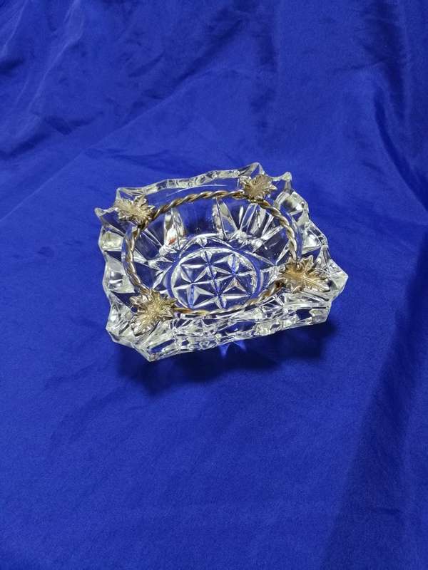 Vintage Ashtray Veropa Crystal Glass - Made in France